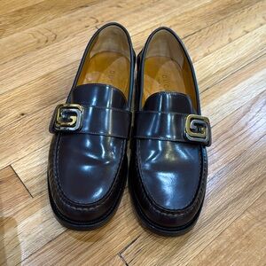 Gucci loafers men’s 9, dark brown